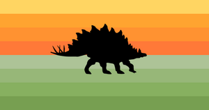 Stegosaurugender pride flag
