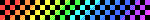 rainbow pyramid stud blinkie