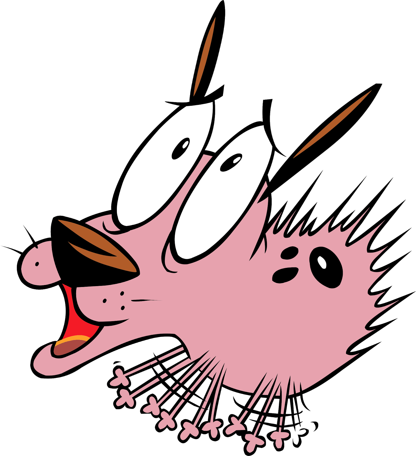 Courage the Cowardly Dog being terrified