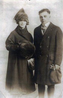 My great great grandparents after getting married.