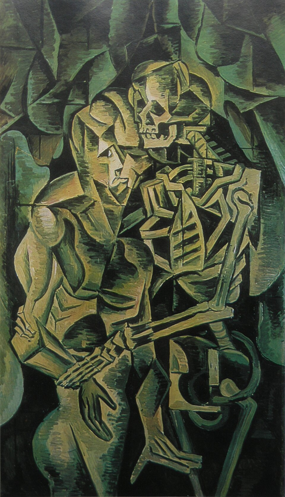 painting called Kiss of Death by Bohumil Kubista