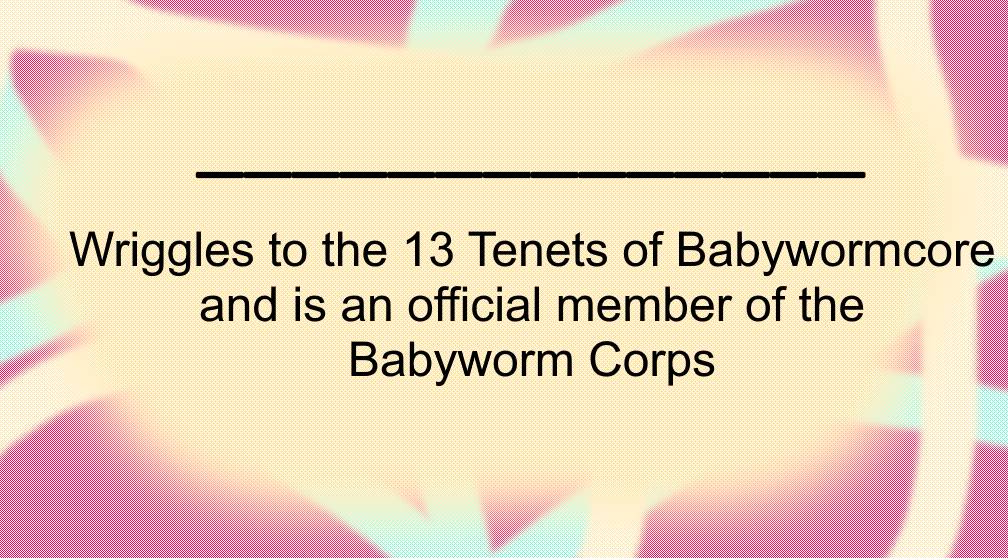 babyworm corps membership card.