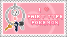 I love fairy type pokemon stamp