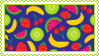 A various fruit stamp