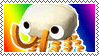 A bugsnax bunger stamp