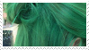 green hair Stamp