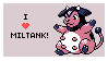 I love miltank stamp