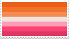 lesbian pride flag stamp