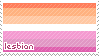 lesbian pride flag Stamp