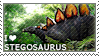 A I love stegosaurus stamp