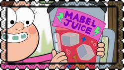 A Gravity Falls Mabel Juice stamp