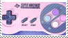 A snes controller stamp