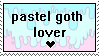 A Pastel Goth Lover stamp