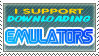 I support emulators Stamp