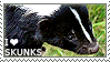 I love skunks Stamp