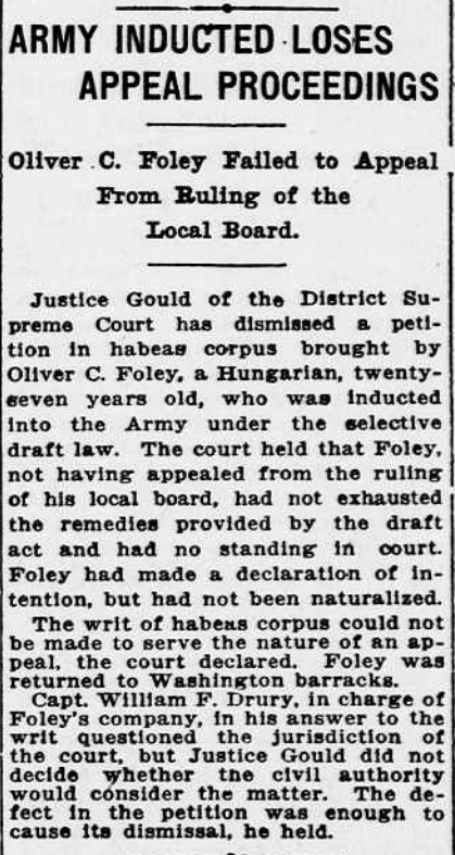 a newspaper article stating that Oliver's case was dismissed.